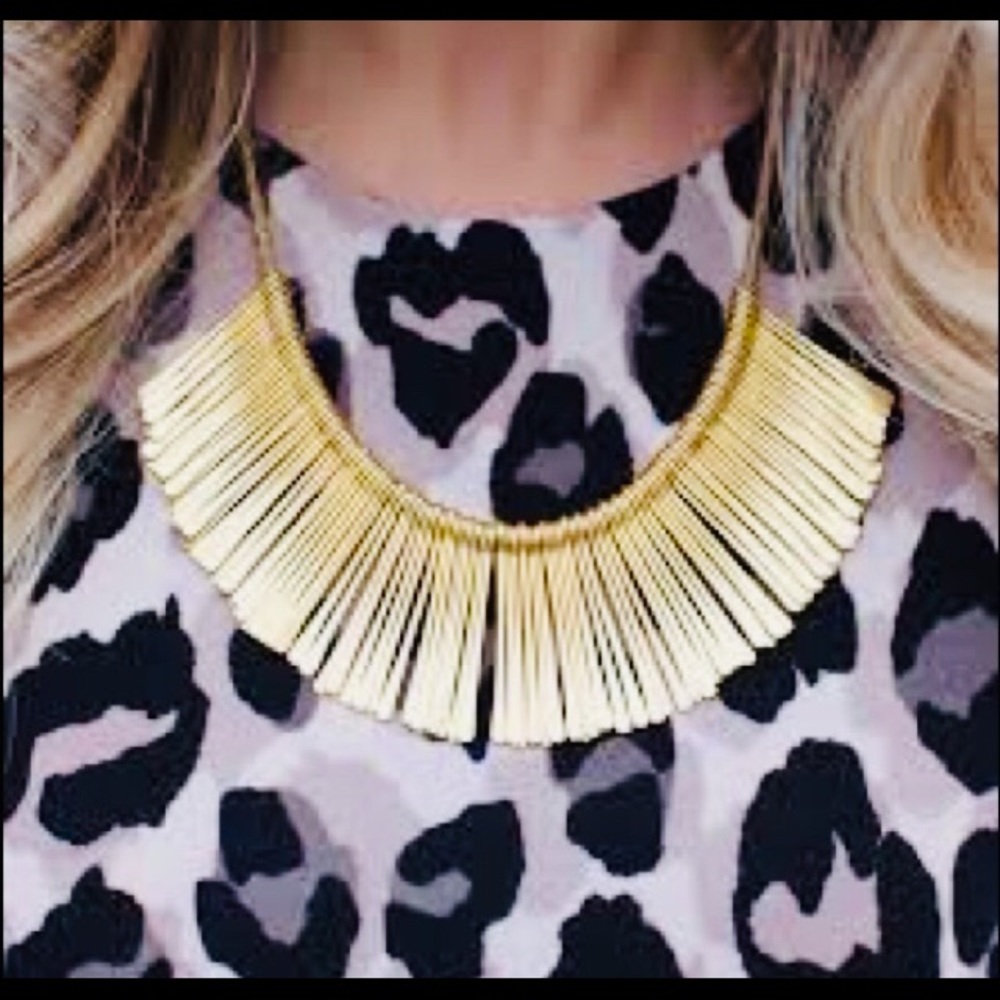 :: Stella & Dot Essential Fringe Gold Necklace - Picture 5 of 9